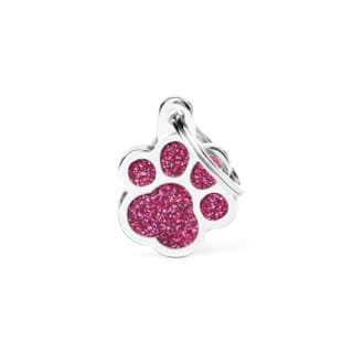 My Family Shine Cat and Dog Paw Tag - Small, Pink
