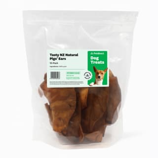 Petdirect Tasty Natural Pigs' Ears Dog Chews - 10 Pack