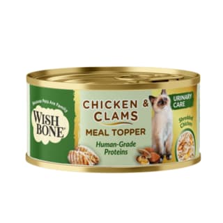 Wishbone Chicken & Clams Urinary Care Wet Cat Food Topper - 85g x 48
