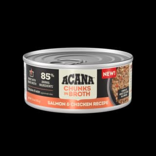 ACANA Salmon & Chicken Recipe Chunks in Broth Wet Cat Food - 155g