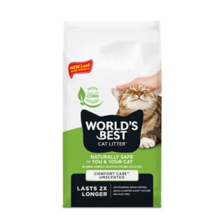 World's Best Cat Litter Comfort Care Unscented Clumping Formula - 6.35 kg