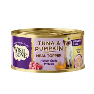 Wishbone Tuna & Pumpkin Urinary Care Wet Cat Food Topper - 85g x 12