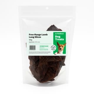 Petdirect Free-Range Lamb Lung Slices Dog Treats - 100g