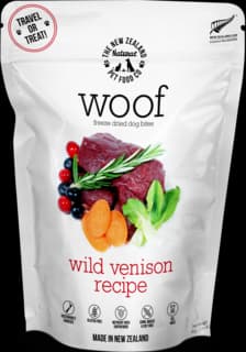 The NZ Natural Pet Food Co Woof Wild Venison Freeze Dried Dog Food - 50g