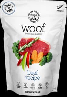The NZ Natural Pet Food Co Woof Beef Freeze Dried Dog Food - 50g