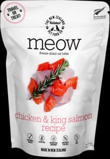 The NZ Natural Pet Food Co Meow-Purr Chicken & King Salmon Freeze Dried Cat Food - 50g