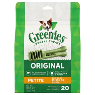 Greenies Original Dental Bulk Dog Treats - Petite 20 Pack