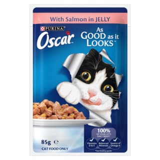 Oscar Salmon in Jelly Adult Wet Cat Food - 85g - discontinued