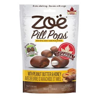 Zoe Pill Pops Peanut Butter With Honey Dog Treats - 100g
