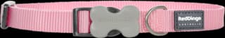 Red Dingo Plain Adjustable Dog Collar - Pink, Small