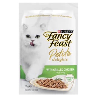 Fancy Feast Petite Delights Grilled Chicken in Gravy Wet Cat Food - 50g