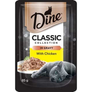 Dine Classic Collection in Gravy with Chicken Adult Wet Cat Food - 85g - discontinued