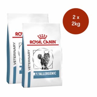 Royal Canin Vet Anallergenic Dry Cat Food - 4kg (2 x 2kg Bags)