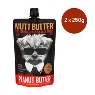 Mutt Butter Original Squeezy Peanut Butter Dog Treat - 500g (2 x 250g)