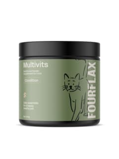 Fourflax Multivits Cat Multivitamin Powder Supplement - 200g