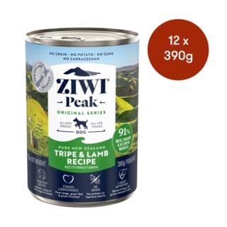 ZIWI Tripe & Lamb Wet Dog Food - 390g x 12