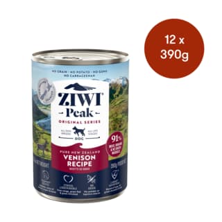 ZIWI Venison Wet Dog Food - 390g x 12