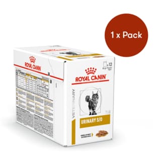 Royal Canin Vet Urinary S/O Wet Cat Food Pack - 85g x 12