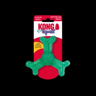 KONG Squeezz Dental Roller Bone Dog Toy - Small