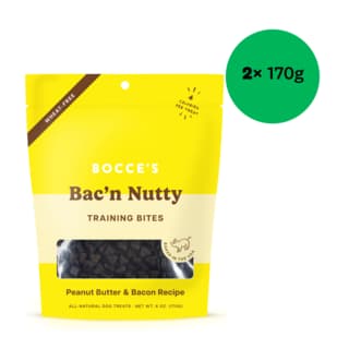 Bocce's Bac'n Nutty Training Bites Dog Treats - 340g (2 x 170g Bags)