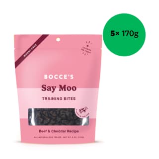 Bocce's Say Moo Training Bites Dog Treats - 850g (5 x 170g Bags)
