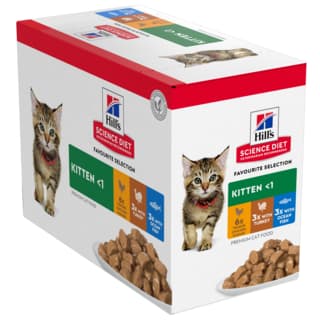 Hill's Science Diet Kitten Wet Cat Food Variety Pack - 85g x 12