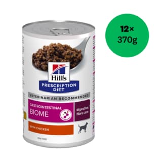 Hill's Prescription Diet Gastrointestinal Biome Digestive/Fibre Care Wet Dog Food - 370gx12