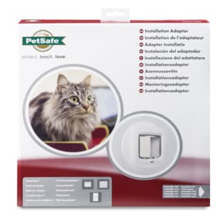 PetSafe Microchip Cat Door Glass Installation Adaptor - White