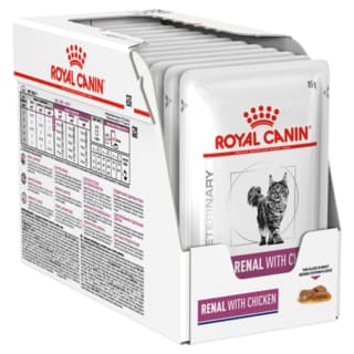 Royal Canin Vet Renal Chicken Wet Cat Food - 85g x 12