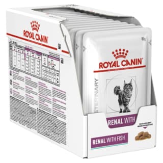 Royal Canin Vet Renal Fish Wet Cat Food - 85g x 12