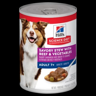 Hill's Science Diet Adult 7+ Savory Stew Beef & Vegetables Canned Senior Wet Dog Food - 363g