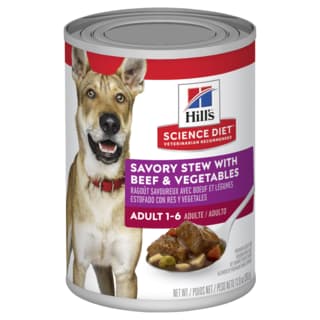 Hill's Science Diet Adult Savory Stew Beef & Vegetables Canned Wet Dog Food - 363g