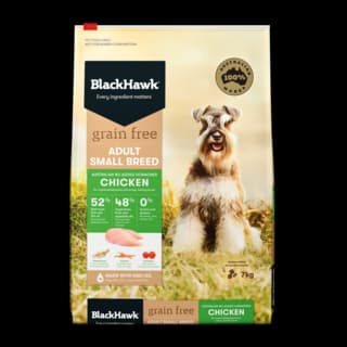 Black Hawk Grain Free Adult Small Breed Chicken Dry Dog Food - 7kg