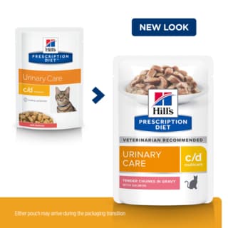 Hill's Prescription Diet c/d Multicare Salmon Wet Cat Food - 85g