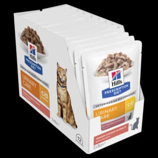 Hill's Prescription Diet c/d Multicare Salmon Wet Cat Food - 85g x 12