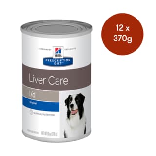 Hill's Prescription Diet l/d Liver Care Wet Dog Food - 370g x 12 (Tray)