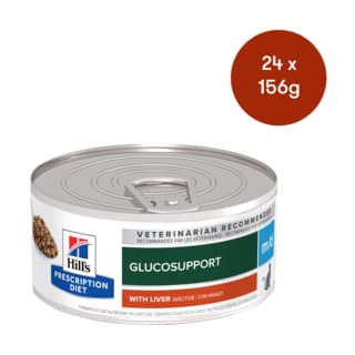 Hill's Prescription Diet m/d GlucoSupport Wet Cat Food - 156g x 24