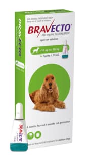 Bravecto Spot-On Flea & Tick Treatment for Dogs - 10 - 20kg