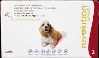 Revolution Spot-On Flea Treatment for Dogs - 10.1 - 20kg, 3 Pack