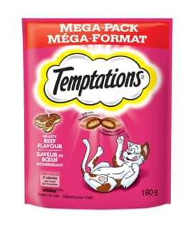 Temptations Hearty Beef Cat Treats - 180g