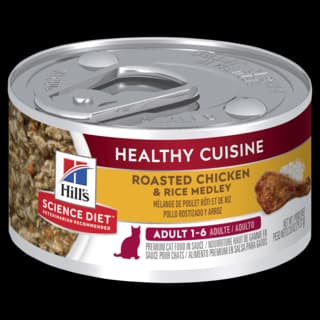 Hill's Science Diet Adult Healthy Cuisine Chicken & Rice Medley Wet Cat Food - 79g