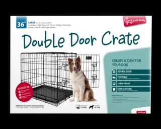 Yours Droolly Dog Crate - Large - 91 x 58 x 63cm