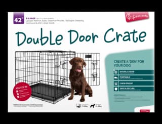 Yours Droolly Dog Crate - Extra Large - 106 x 71 x 76cm