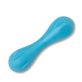West Paw Zogoflex Hurley Dog Toy - Small, Aqua Blue
