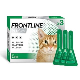 Frontline Plus Spot-On Flea & Tick Treatment for Cats - 3 Pack