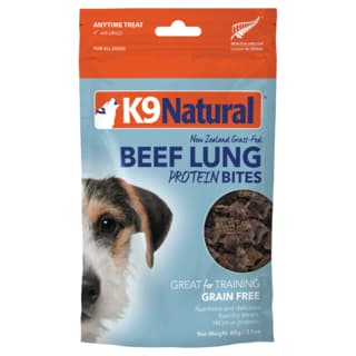 K9 Natural Beef Lung Protein Bites Freeze Dried Dog Treats - 60g