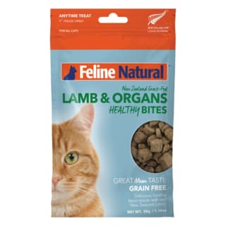 Feline Natural Lamb Healthy Bites Freeze Dried Cat Treats - 50g