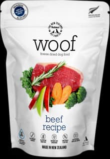 The NZ Natural Pet Food Co Woof Beef Freeze Dried Dog Food - 280g