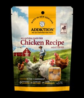 Addiction Grain-Free Chicken Meaty Bites Dog Treats - 113g