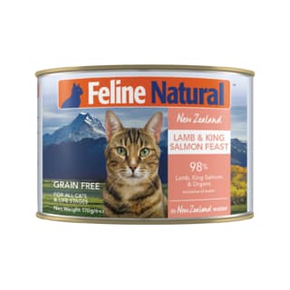 Feline Natural Lamb & King Salmon Feast Wet Cat Food - 170g